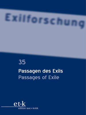 cover image of Passagen des Exils / Passages of Exile